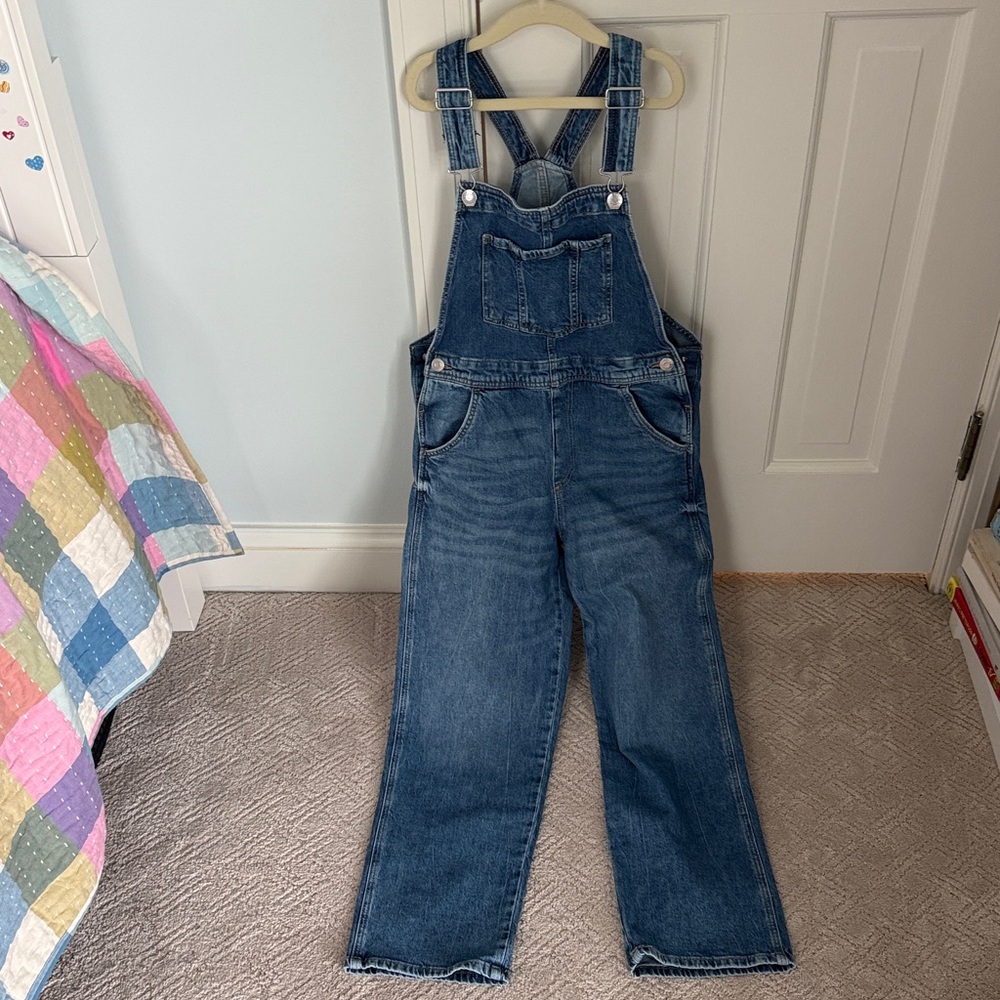 H&M Classic Blue Denim Overalls size 9/10